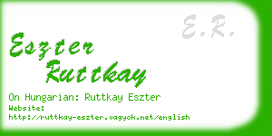 eszter ruttkay business card